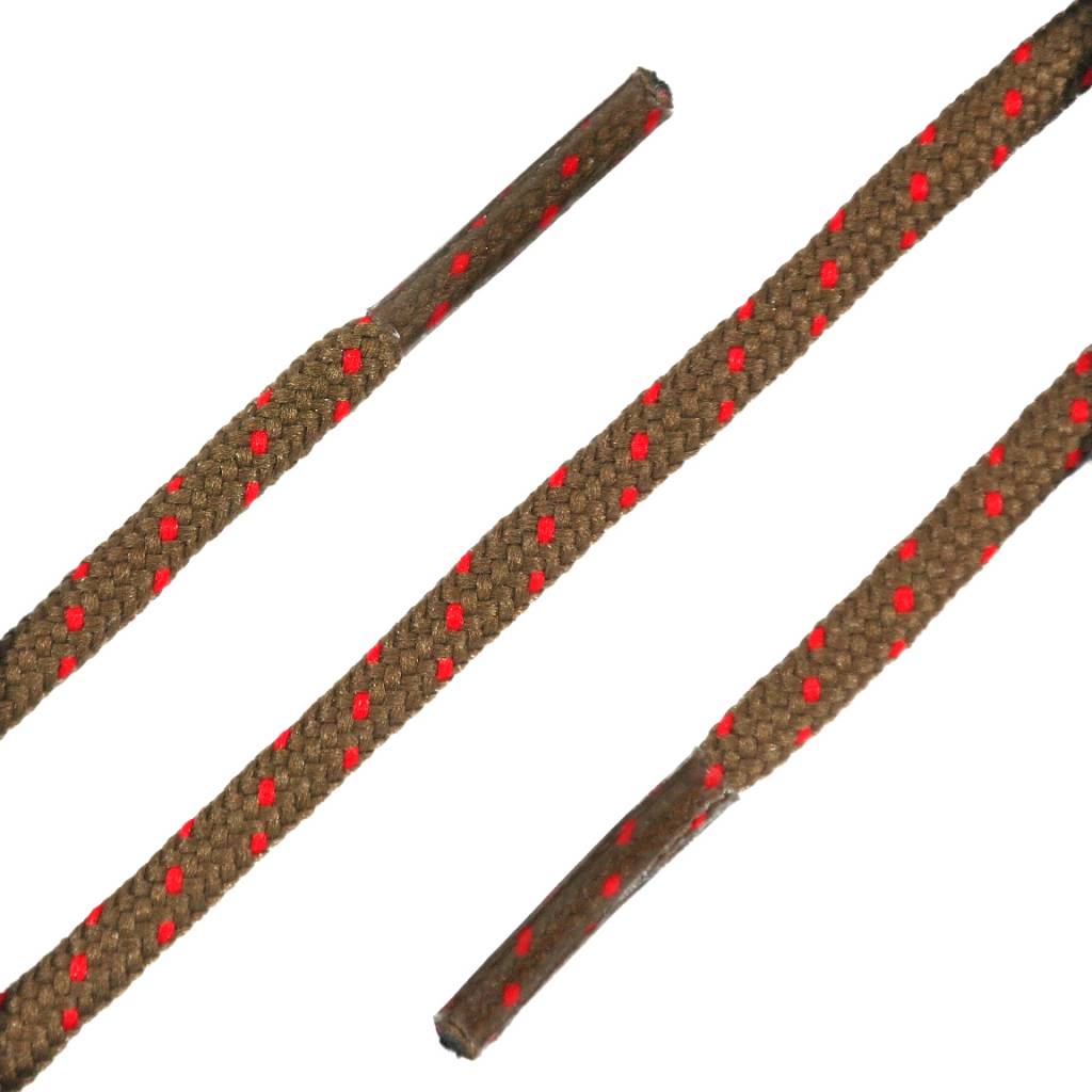 SL LINE Ronde outdoor veters bruin rood 150cm voor wandelschoenen