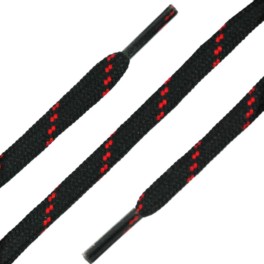 SL LINE Ronde outdoor veters zwart rood 180cm voor berg- en wandelschoenen