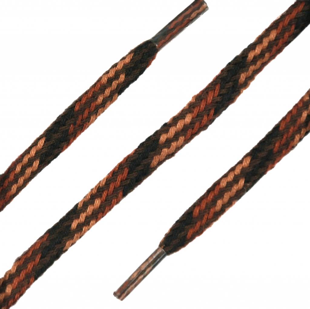 SL LINE Ronde katoenen veters zalm bruin beige zwart 90cm