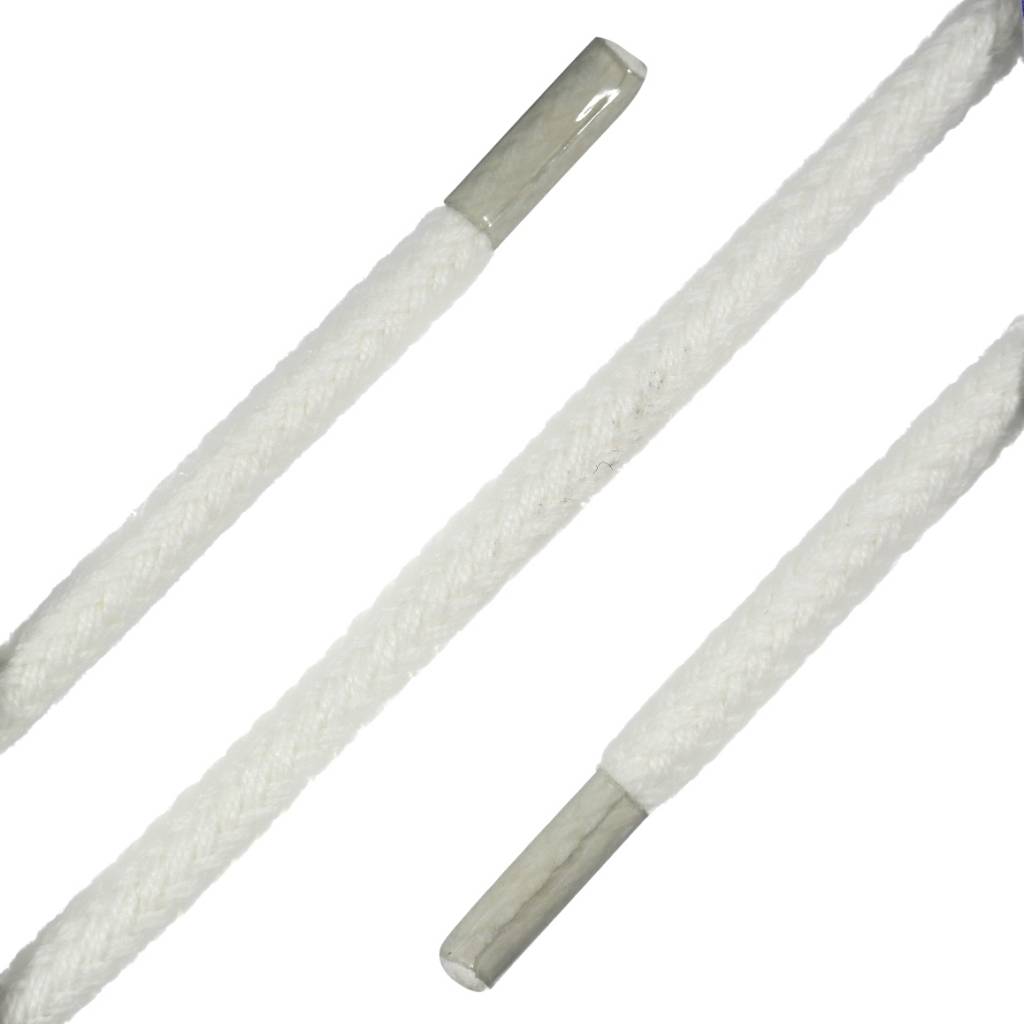 SL LINE Dikke ronde schoenveters wit 120cm katoen