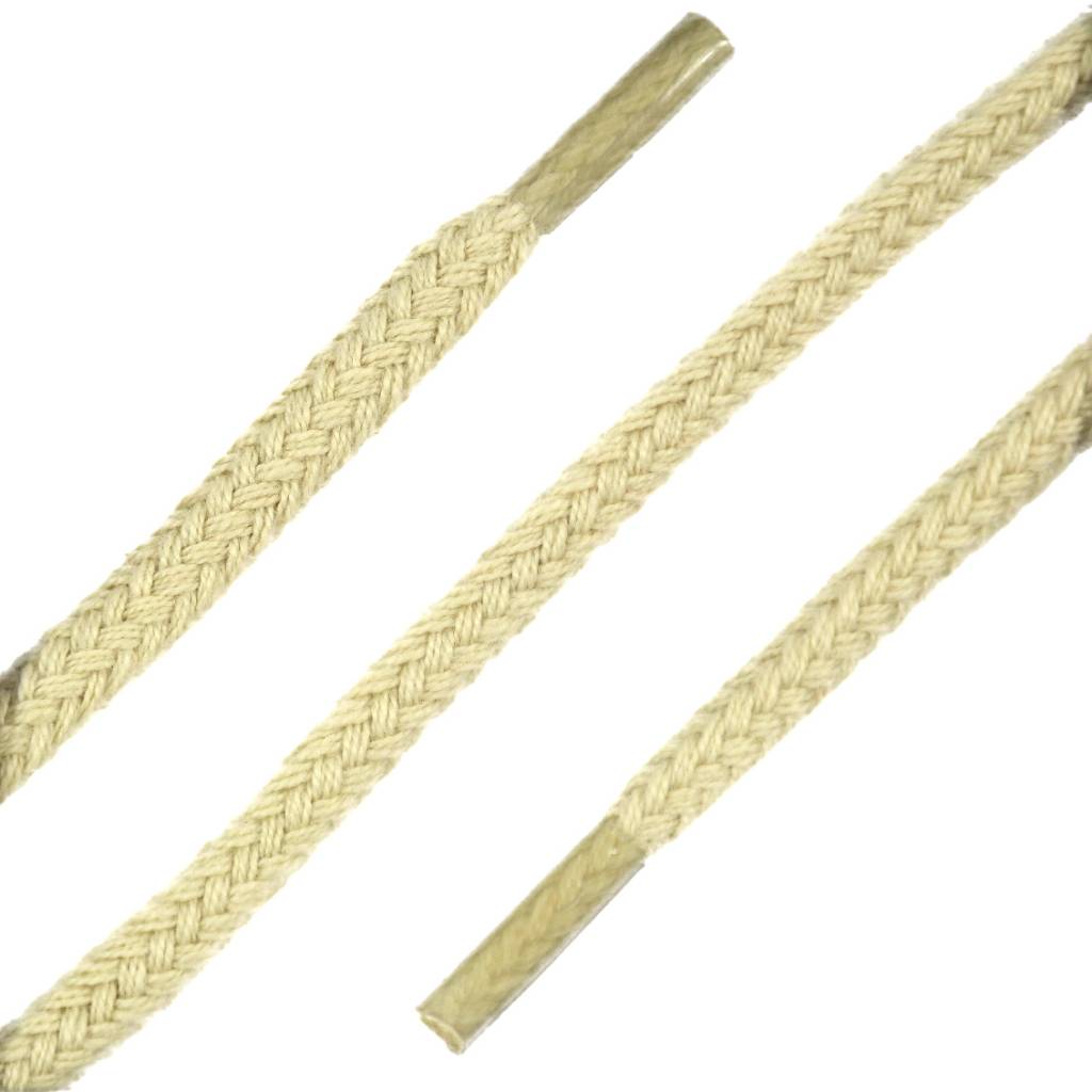 SL LINE Dikke ronde schoenveters lichtbeige 120cm katoen