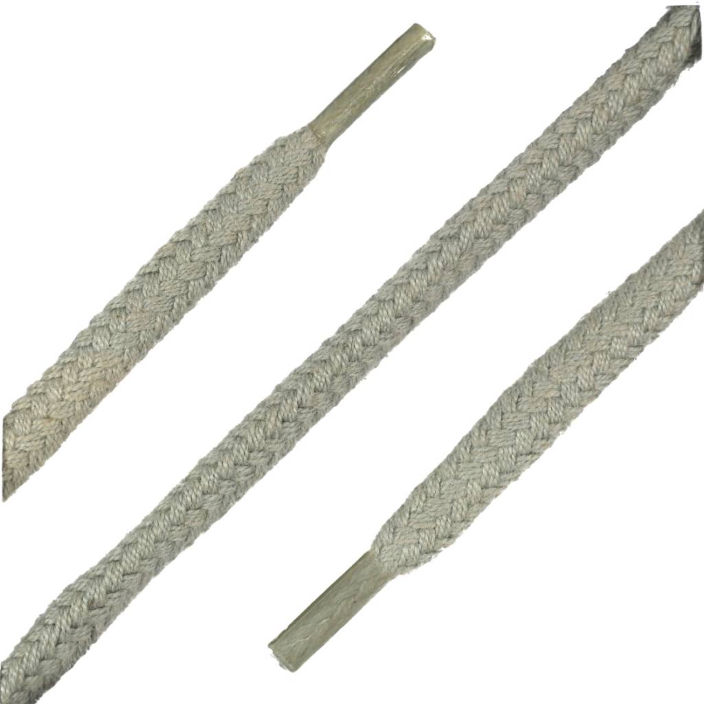 SL LINE Dikke ronde schoenveters lichtgrijs 120cm katoen