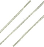 SL LINE Dunne ronde veters lichtgrijs 75cm katoen