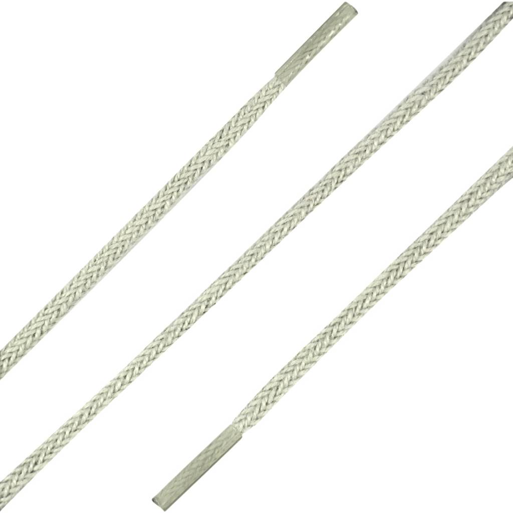 SL LINE Dunne ronde veters lichtgrijs 75cm katoen