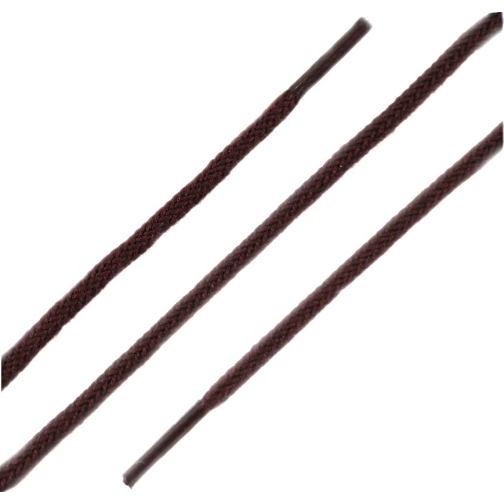 SL LINE Dunne ronde veters bordeaux 75cm van katoen