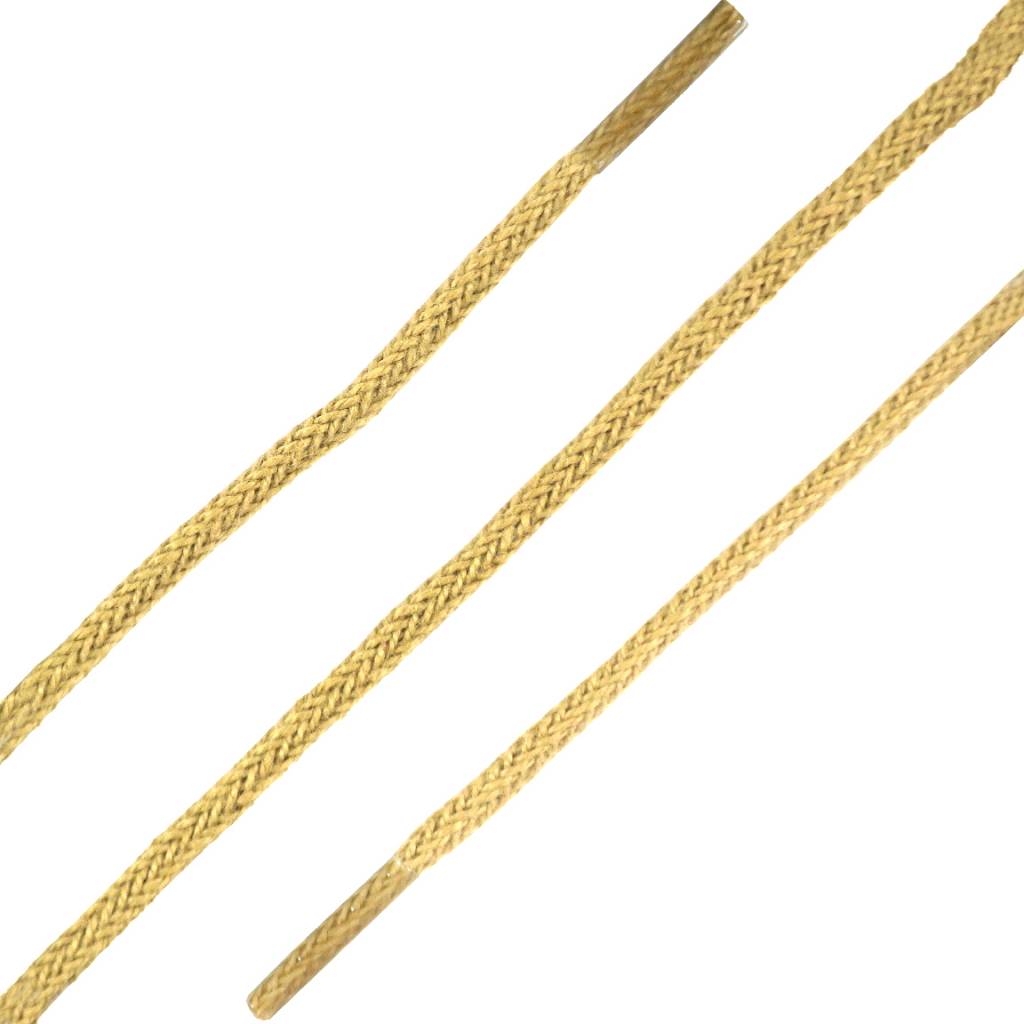 SL LINE Dunne ronde veters donkerbeige 90cm van katoen