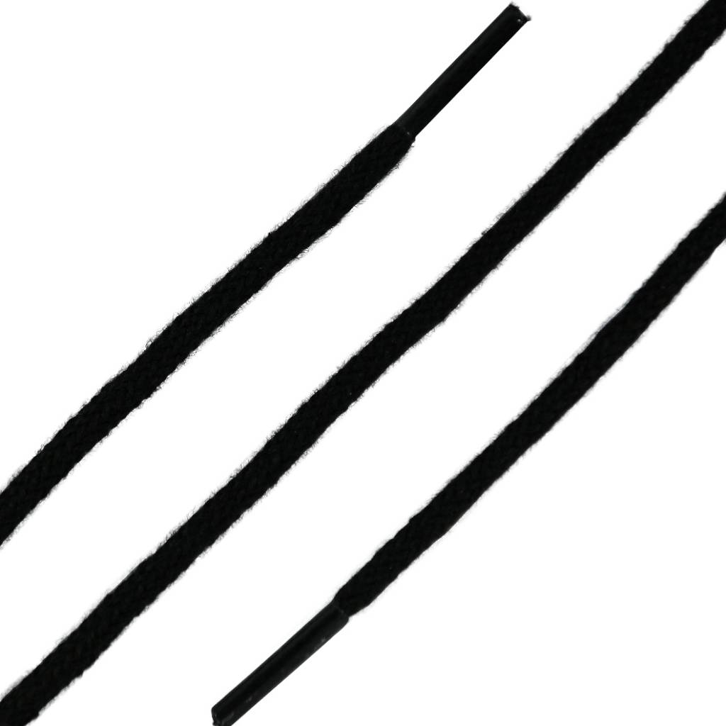 SL LINE Dunne ronde veters zwart 120cm van katoen