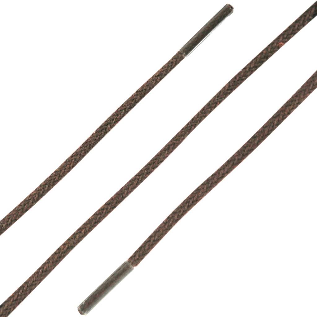 SL LINE Dunne ronde veters donkerbruin 120cm van katoen