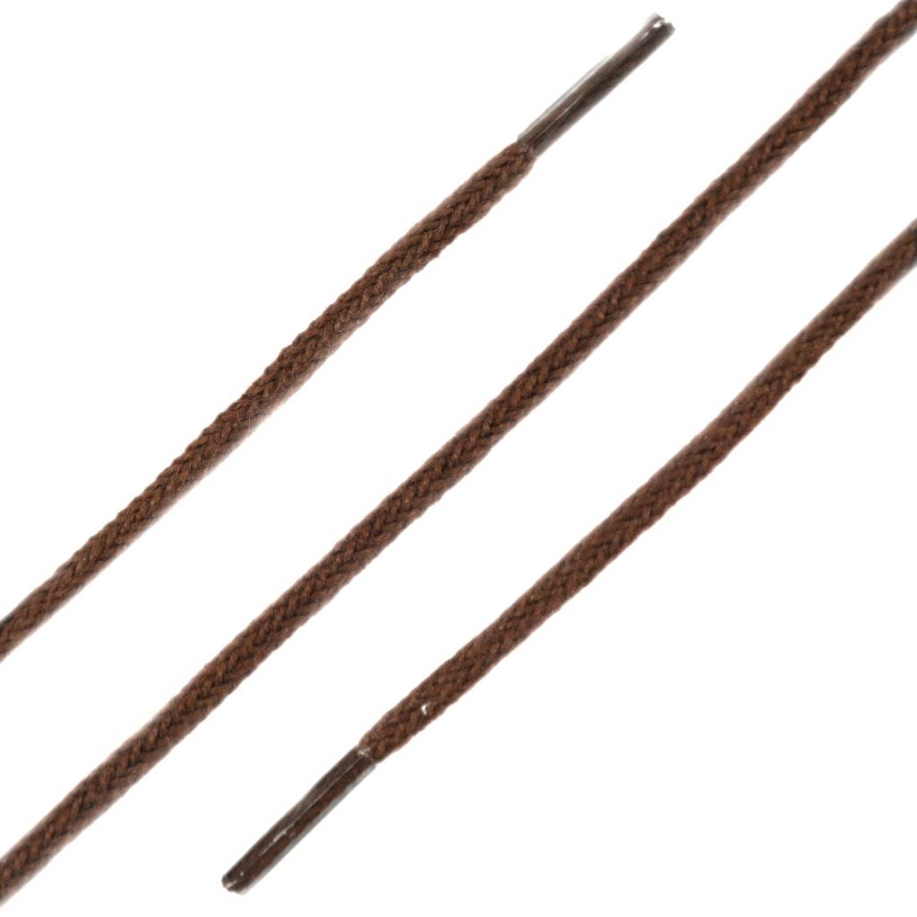 SL LINE Dunne ronde veters middenbruin 120cm van katoen