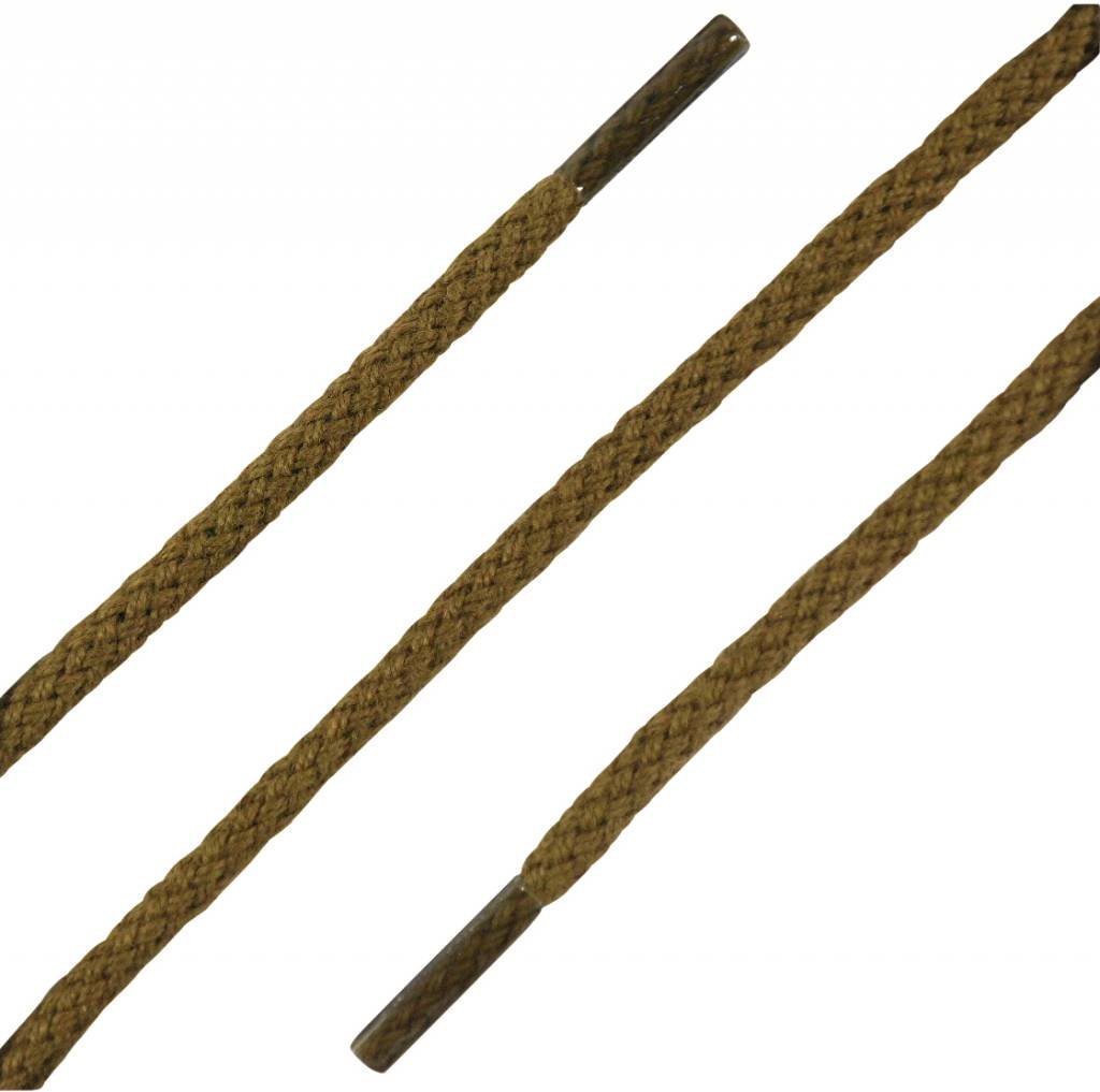 SL LINE Ronde veters donkertaupe 60cm van katoen voor nette schoenen