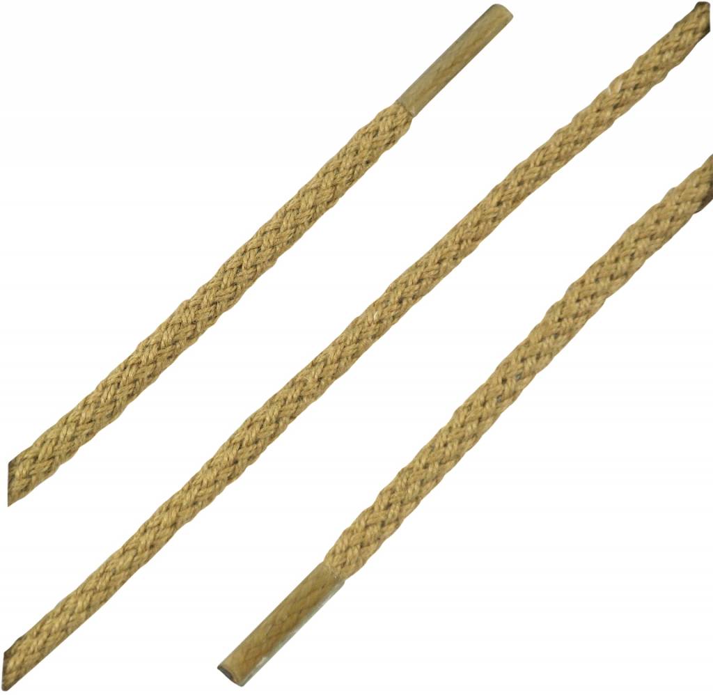 SL LINE Ronde veters donkerbeige 75cm – duurzame katoenen schoenveters