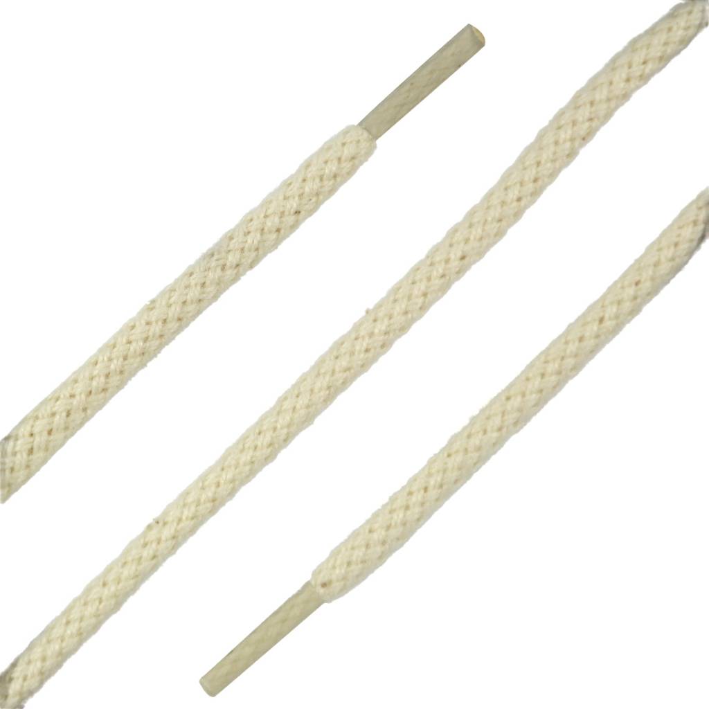 SL LINE Ronde veters gebroken wit 75cm – stevige katoenen schoenveters