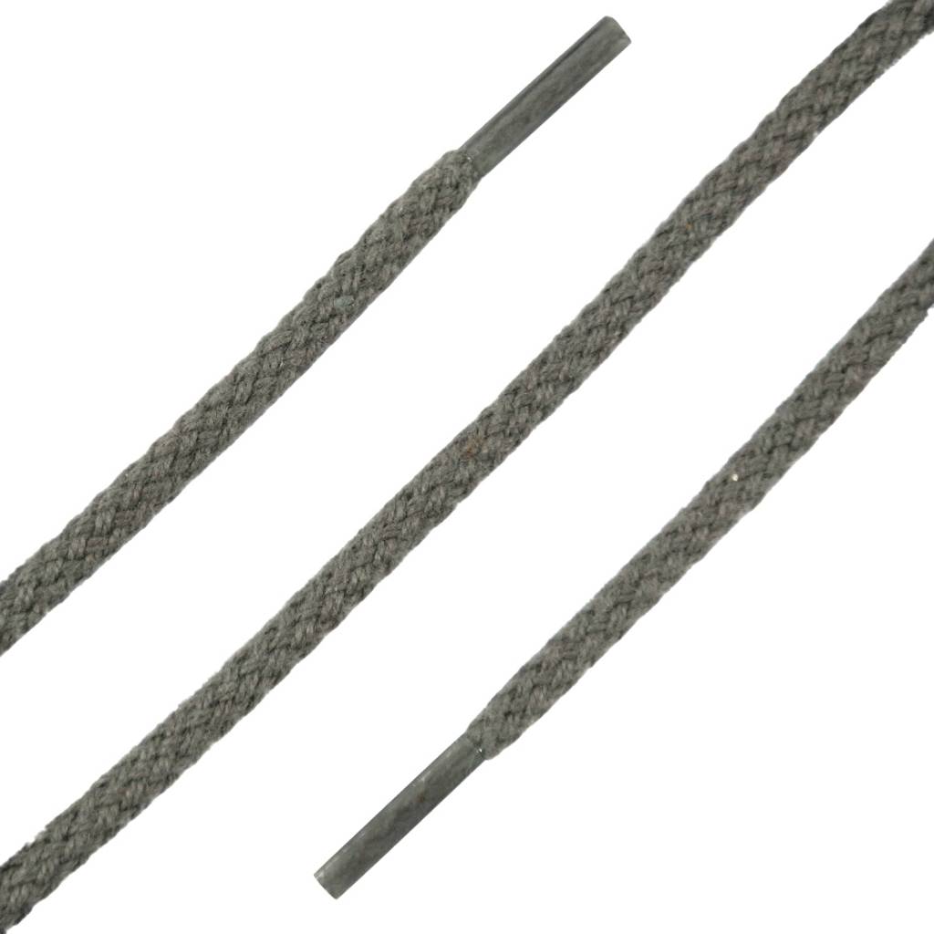 SL LINE Ronde veters donkergrijs 90cm – sterke katoenen schoenveters