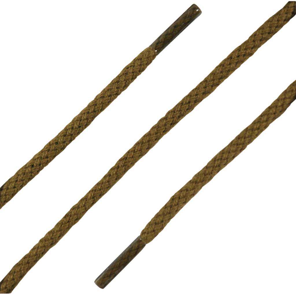 SL LINE Ronde veters donker taupe 120cm – sterke katoenen schoenveters