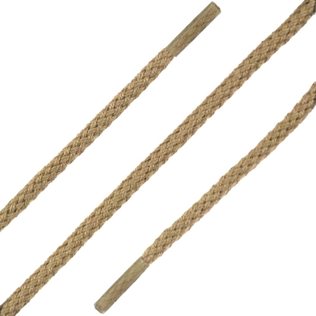 SL LINE Ronde veters taupe 150cm – sterke katoenen veters voor sneakers en schoenen