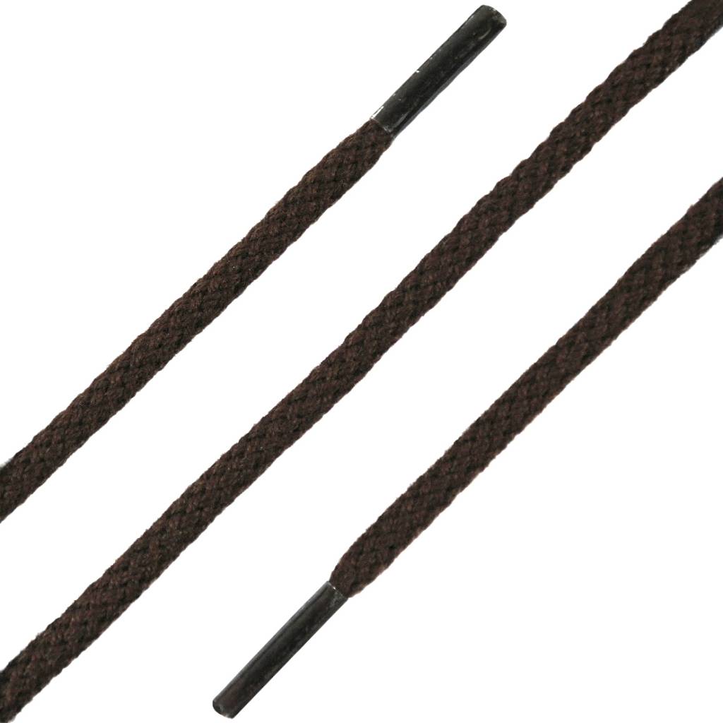SL LINE Ronde veters donkerbruin 150cm – sterke katoenen veters voor elke schoen