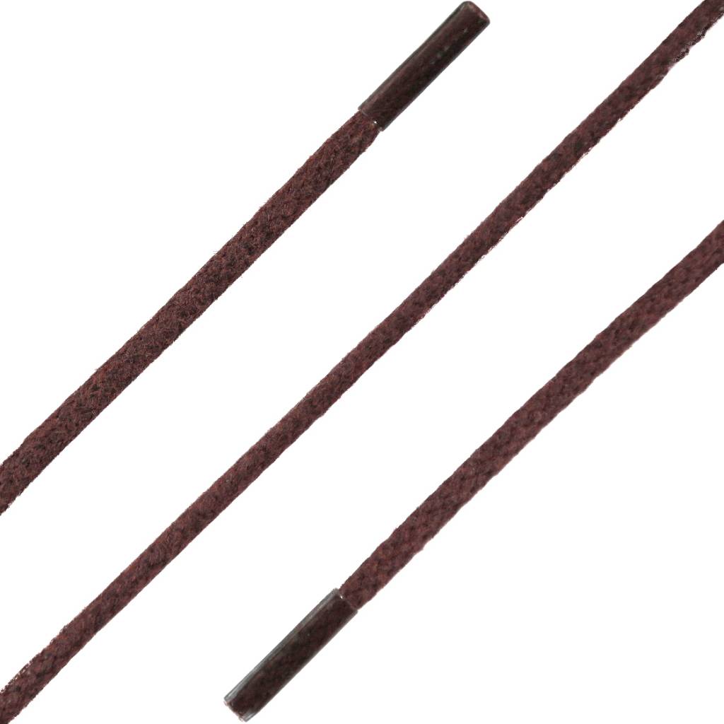 SL LINE Dunne ronde wax veters bordeaux 75cm – luxe katoenen schoenveters
