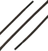SL LINE Dunne ronde wax veters donkerbruin 120cm – luxe katoenen schoenveters