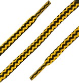 SL LINE SL dikke ronde veters zwart-geel 150cm | Stevige schoenveters 5mm