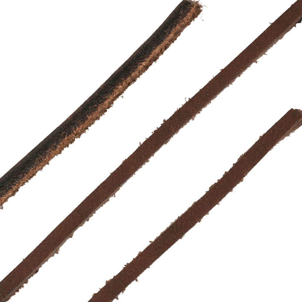 ShoeSupply.eu Leren veters middenbruin 120cm | Stevige vierkante lederen veters