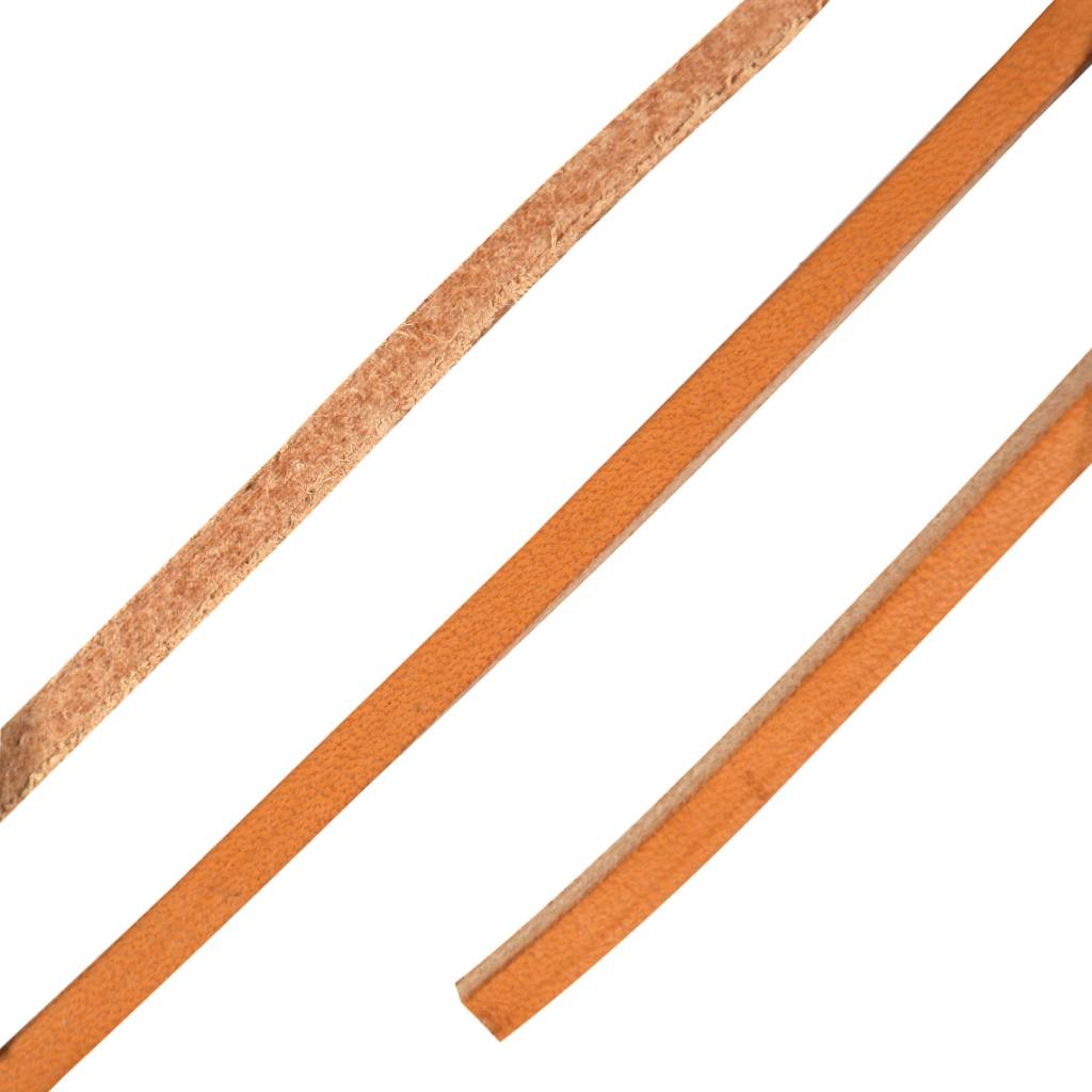 ShoeSupply.eu Leren veters naturel 120cm | Stevige vierkante lederen veters