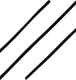 ShoeSupply.eu Ronde leren veters zwart 100cm | Luxe lederen sierveters