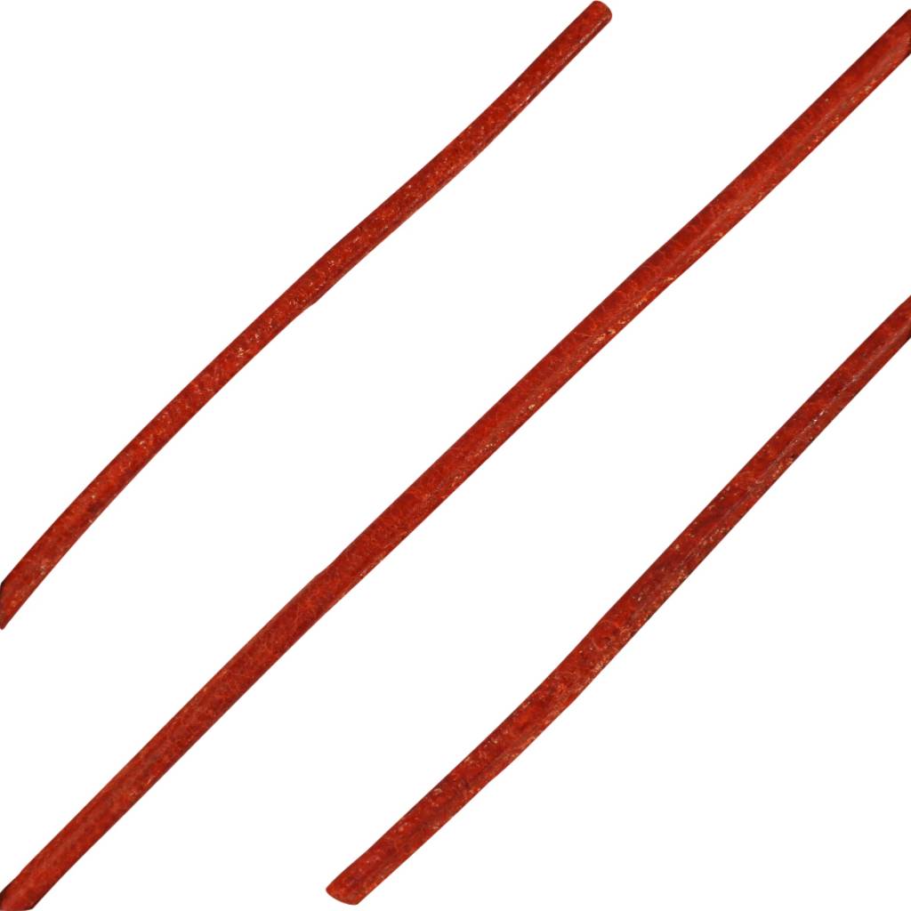 ShoeSupply.eu Ronde leren veters cognac 100cm | Luxe lederen sierveters