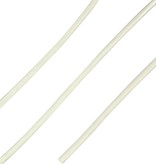 ShoeSupply.eu Ronde leren veters wit 100cm | Luxe sierveters van leer