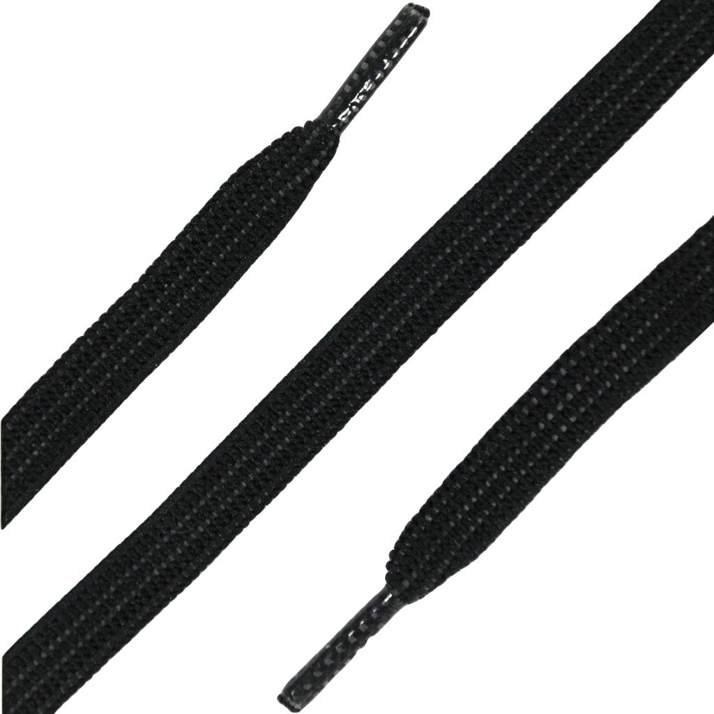 ShoeSupply.eu Platte elastische veters zwart 90cm | Stevige instapveters