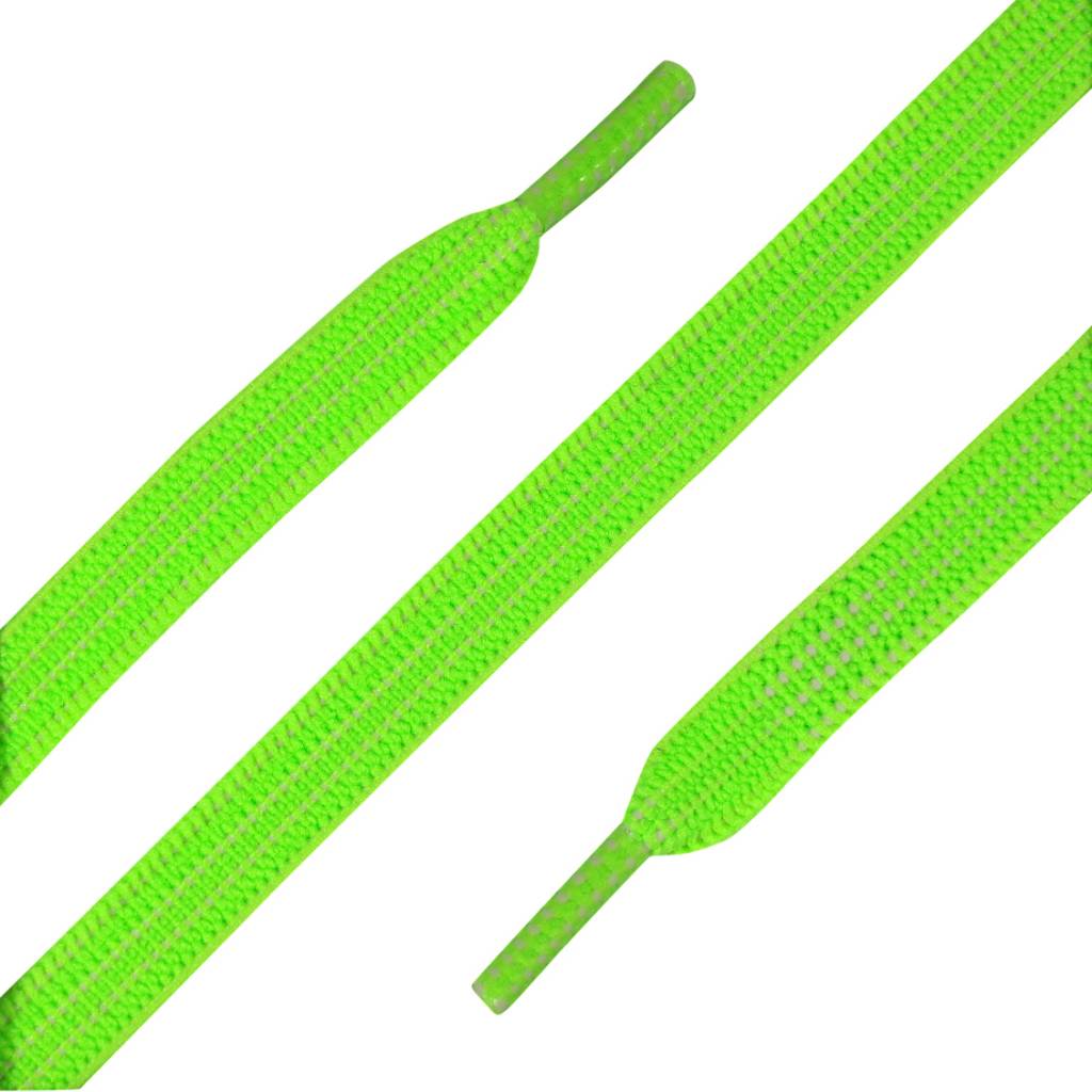 ShoeSupply.eu Platte elastische veters neon groen 90cm | Comfortabele instapveters