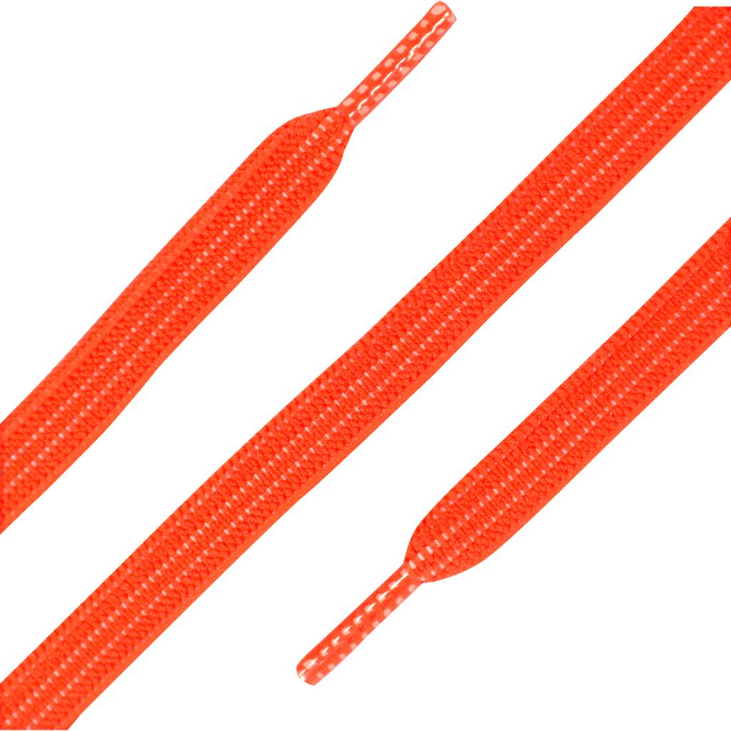 ShoeSupply.eu Platte elastische veters neon oranje 90cm | Comfortabele instapveters