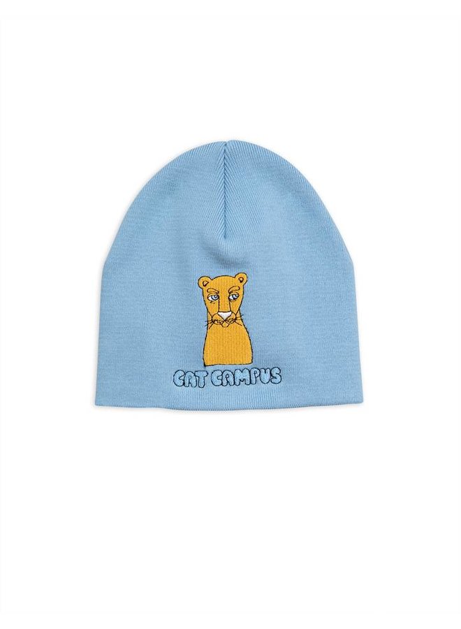 Cat campus patch hat - light blue