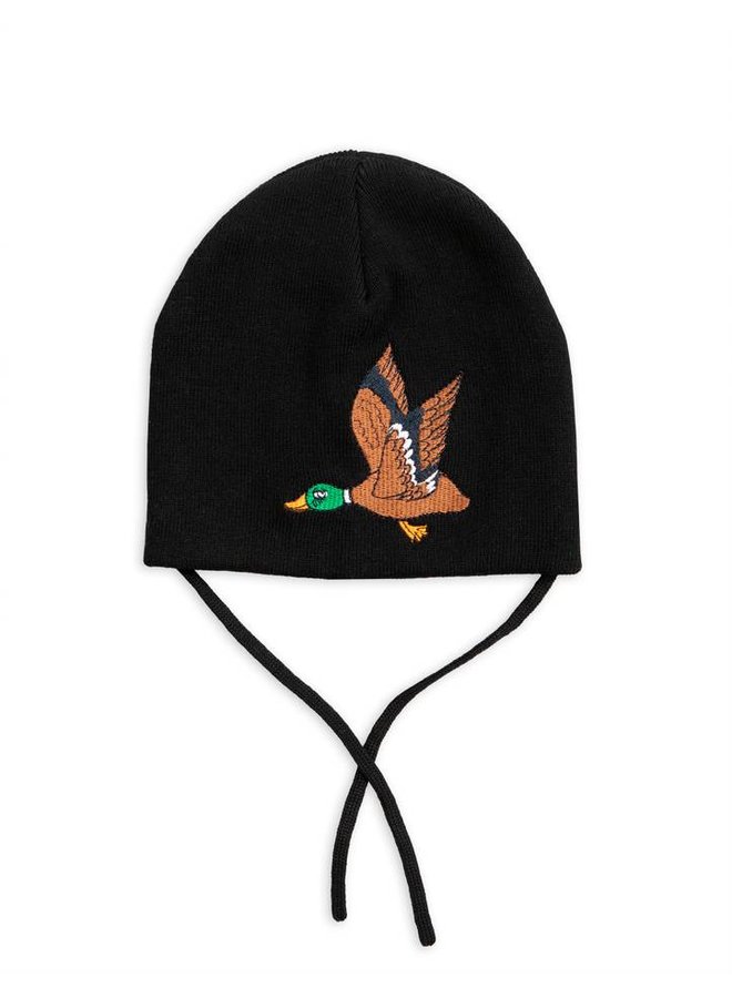 Duck patch hat - black