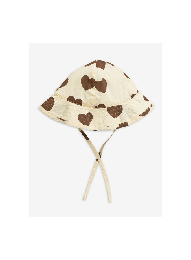 Hearts sun hat - offwhite