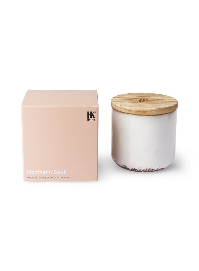 ceramic scented candle - northern soul