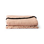 Soft woven throw - nude with black tufted lines