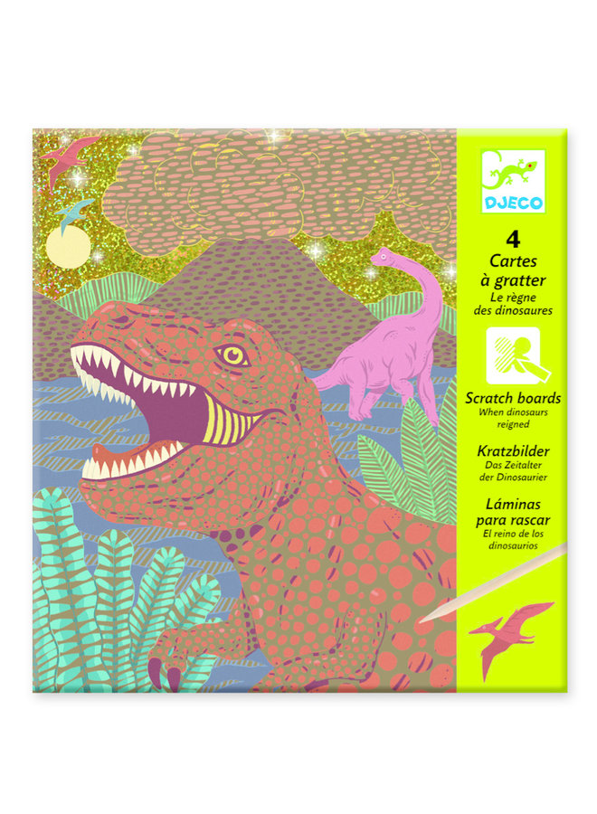 Kratzbilder Das Zeitalter der Dinosaurier