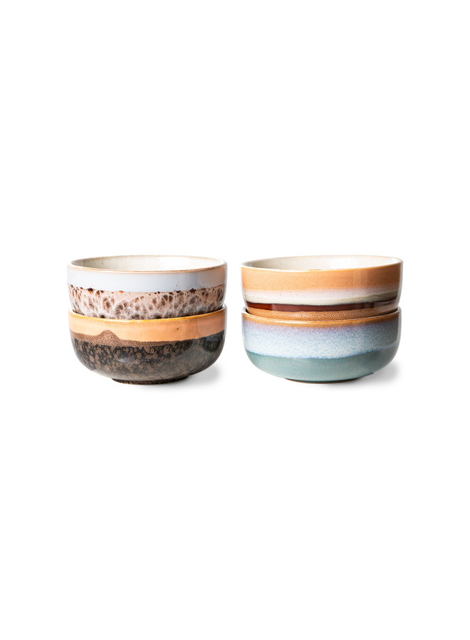 70s ceramics tapas bowls epsilon - set of 4