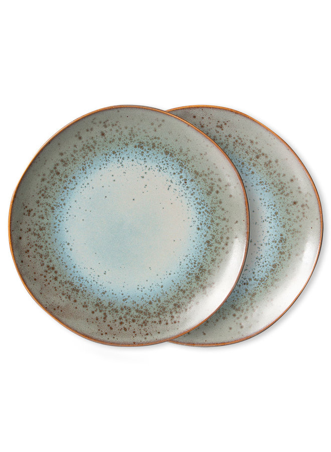 70s Ceramics Dinner Plate - Mineral