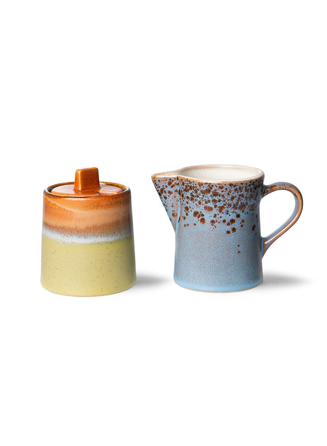 HKliving Ceramic 70's Coffee Pot - Asteroids