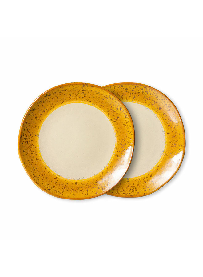 70s Ceramics Side Plate - Autumn