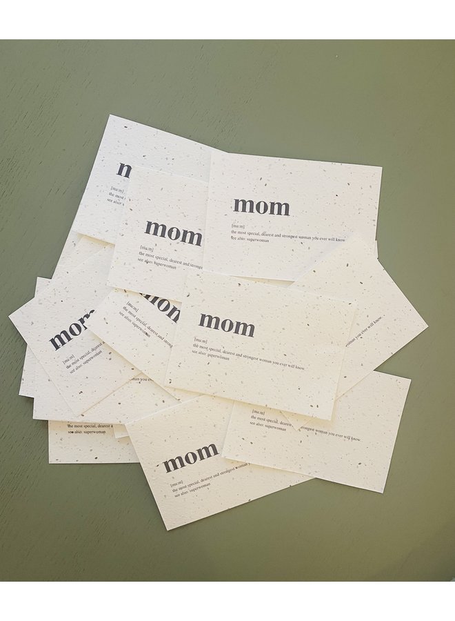 Flower Seeds card - Mom