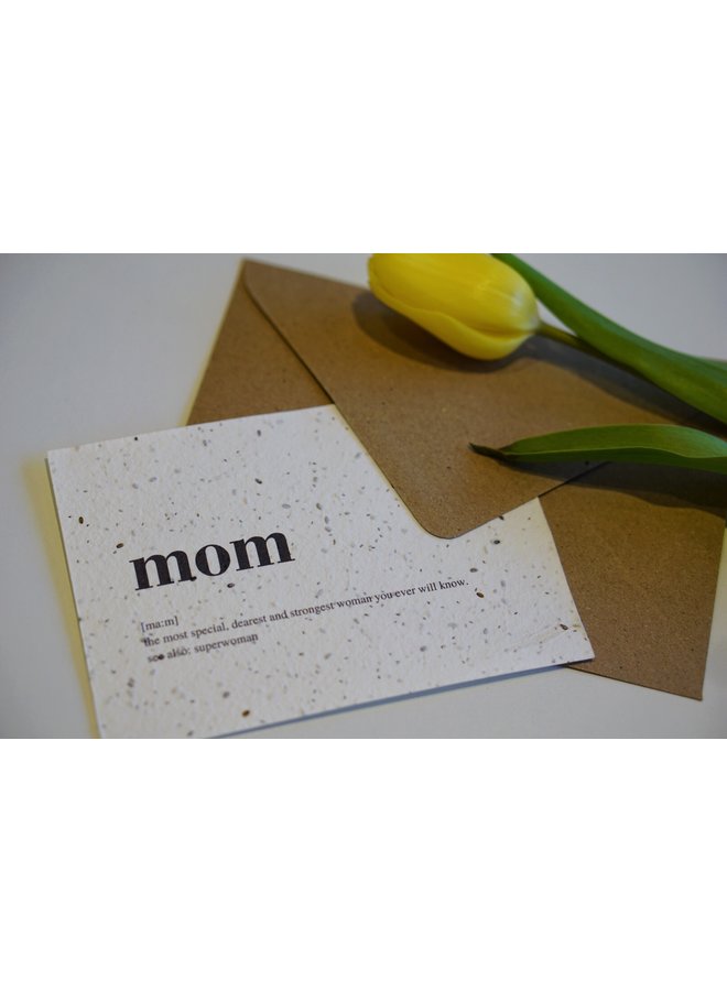 Flower Seeds card - Mom