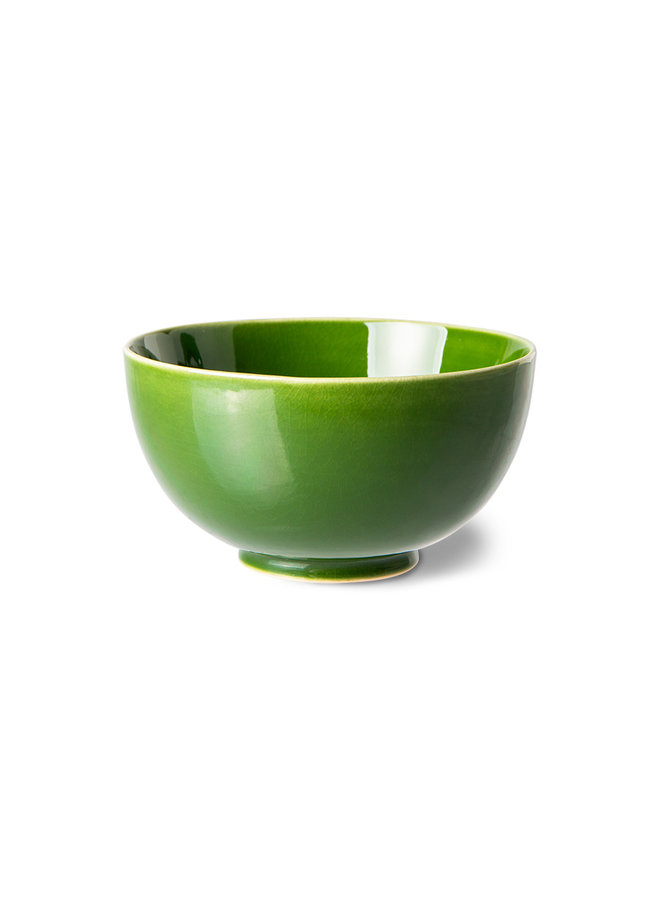 The Emeralds: Ceramic Dessert Bowls, Green (Set of 4)