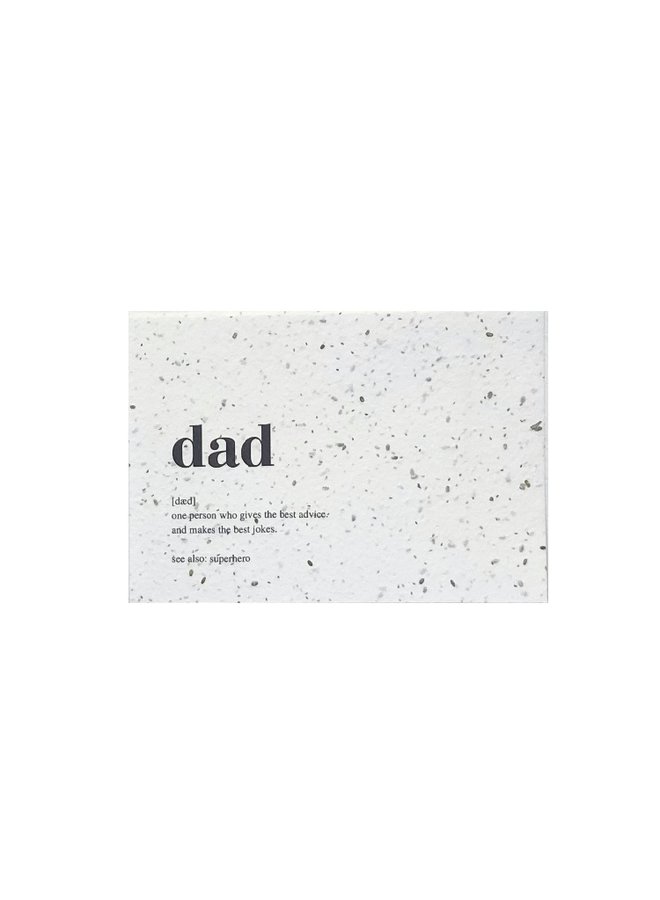 Flower Seeds card - Dad