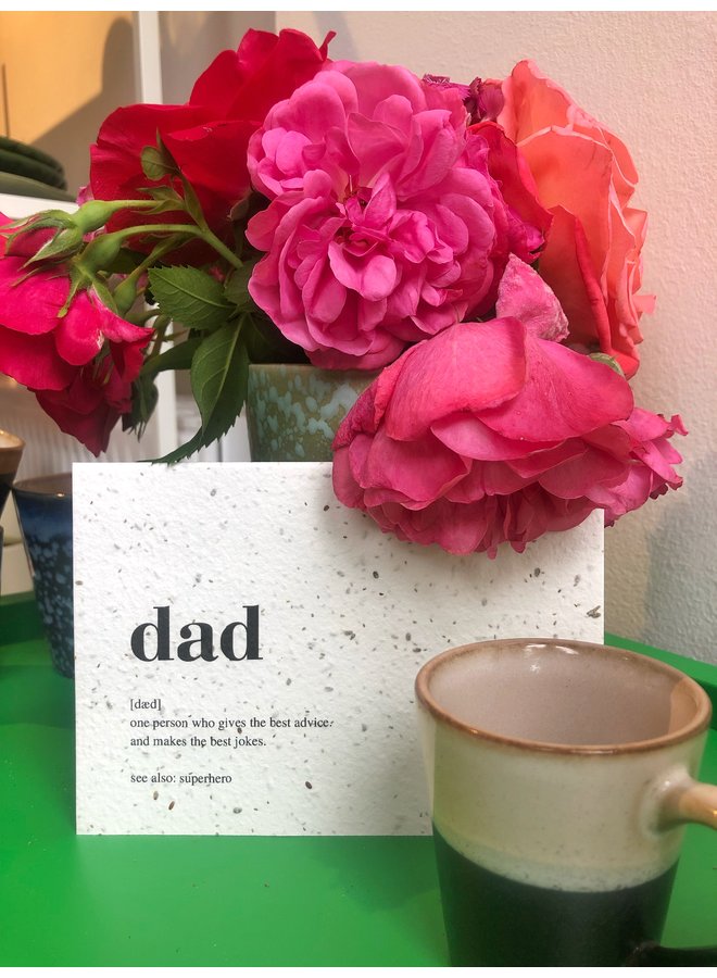 Flower Seeds card - Dad