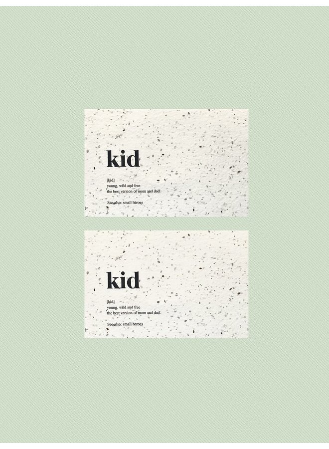 Flower Seeds card - Kid