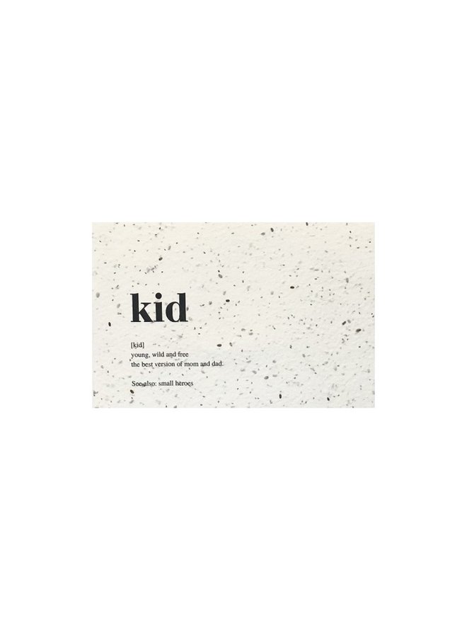 Bloeikaart - Kid