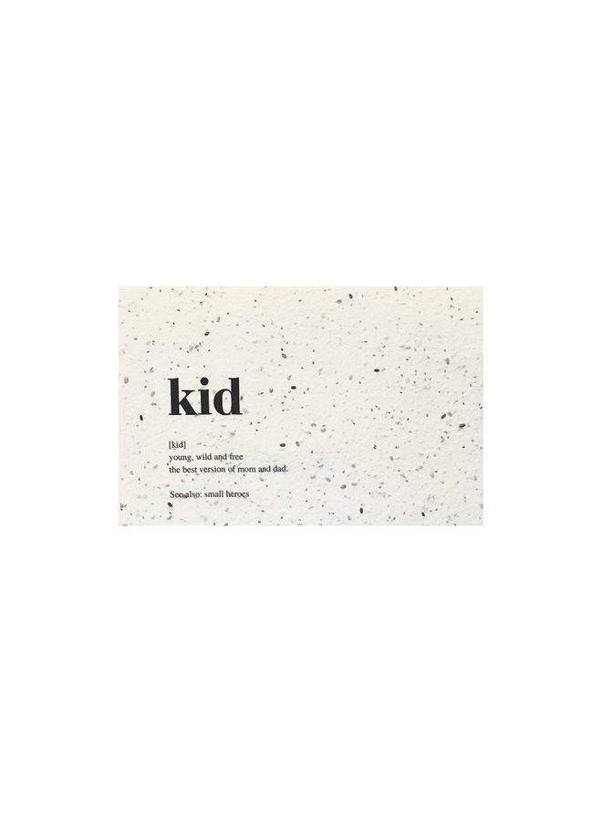 Flower Seeds card - Kid