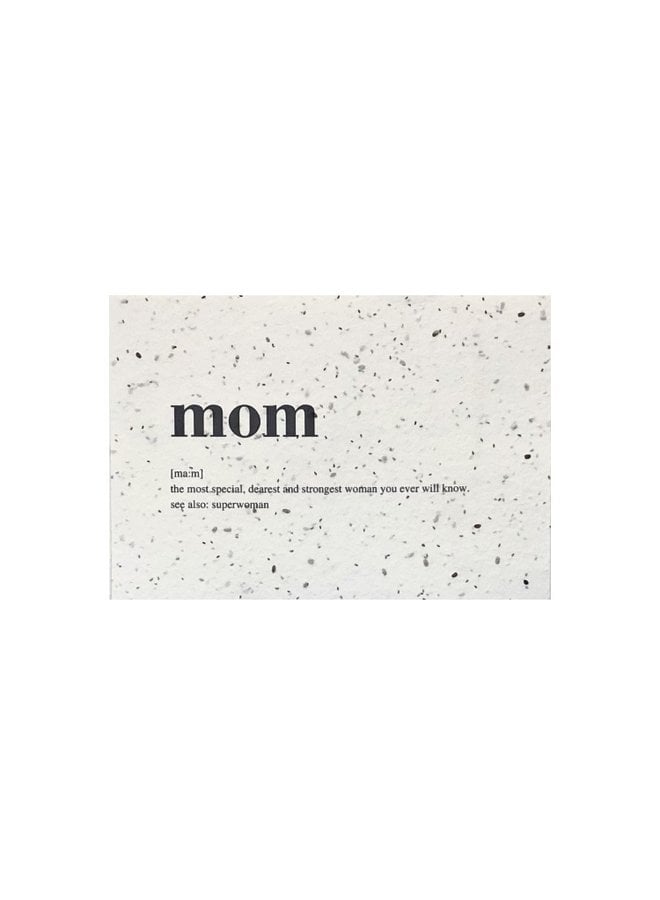 Bloeikaart - Mom